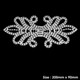 Sew-On Diamante Motif - 200mm x 90mm - Silver